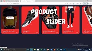 Build your Product Slider for E-Commerce Website using HTML CSS & JavaScript (2021)
