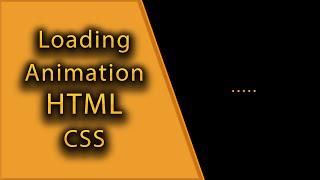 How To Make Website Preloader Using HTML CSS | Page Loading, Website Loading Animation