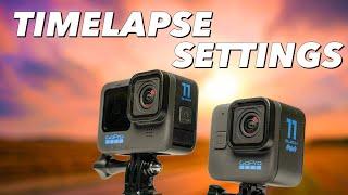 GoPro Hero11 (Black & Mini) TimeLapse & Timewarp Settings Tutorial