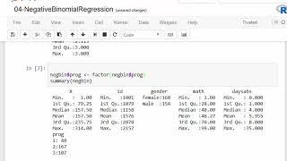 Negative Binomial Regression with R