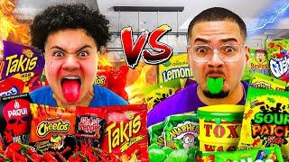 Eating The World's SPICIEST vs SOUREST FOODS