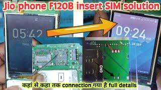 jio phone f120b sim not working | jio phone f120b insert sim solution | jio phone f120b sim ways