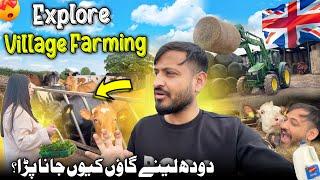 Explore Village Farming in Uk  Doodh Lene Gaon Keyun Jana ParaCow Farm Uk  || Uk Family Vlog