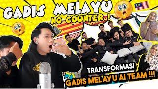 TRANSFORMASI GADIS MELAYU AI TEAM !! GADIS MELAYU GAK ADA OBAT CUYY ! REACTION