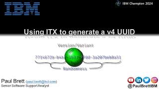 Using ITX to generate a v4 UUID