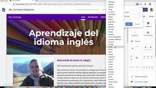 Google Site- Languages