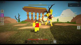 defeating the Bhaa in Roblox island