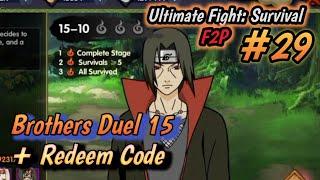 Brothers Duel 15 + Redeem Code | Ultimate Fight Survival F2P #29