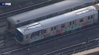 New NYC subway trains vandalized with graffiti