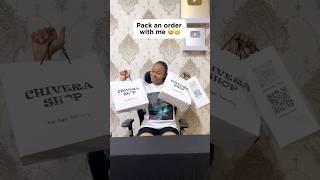 Pack an order with me | CHIVERA MEDIA  #shorts