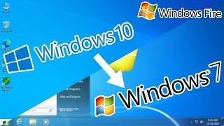 Trying windows Saturn's windows 10 to 7 transformation pack | Windows fire