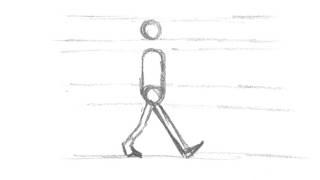 test walk cycle_ hand drawn