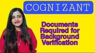 Documents required for Background Verification || Cognizant