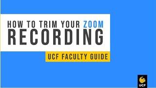 How to Trim Your Zoom Recording