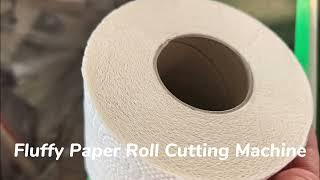 Automatic Fluffy Paper Roll Band Saw Cutting Machine