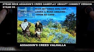 SteamDeck Assassin's Creed Valhalla SDCard Gameplay Ubisoft Connect Version SteamOS Cryoutilities v2