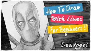 How To Draw Deadpool Easy For Beginners - @BlackSketchGallery