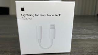 Lightning to Headphone Jack Adapter unboxing