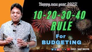 3 Minutes! New year Budgeting with 10-20-30-40% Rule | Jitendra Shrivastav | UAE | Dubai