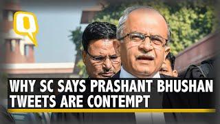 'Not Fair Criticism': SC Holds Prashant Bhushan Guilty of Criminal Contempt for Tweets | The Quint