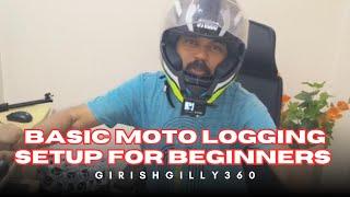 How to setup  Motovlogging for Beginner.using Basic Action Camera .#motovlog #motovlogger #beginners