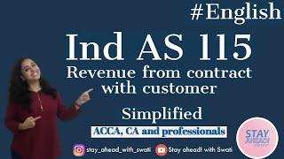 Ind AS 115 & IFRS 15  |Revenue from contract with customer |  #English #IndAS | CA Swati Gupta