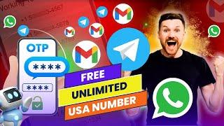 Create UNLIMITED WhatsApp, Telegram Accounts Free On USA Numbers | Voip Number | OTP Verification