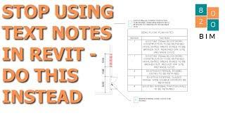 Revit Tutorial - Make Your Drawing Notes More Efficient