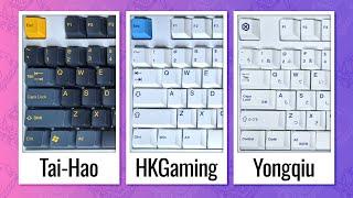 Budget Keycap Showdown: Tai-Hao vs HK Gaming vs Yongqiu (Gliging)