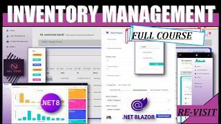 Complete Inventory Management System with .NET 8 Blazor - CRUD, Export to PDF, EXCEL, Print, etc...