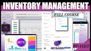 Completely build Inventory Management System with .NET 8 Blazor SSR - export to PDF, EXCEL, Print