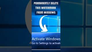 How to Remove Activate Windows Watermark for FREE Permanently from Desktop | #pc #desktop #windows