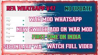 RFA WHATSAPP V47  |W.R MOD| SECONDARY #travazap #whatsapp #immune #travaios #2022 #warmode