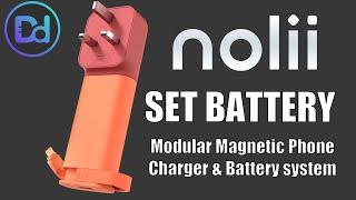 nolii Set Battery Modular Magnetic Phone Charger & Battery system BEST Charger & Battery Pack Combo!