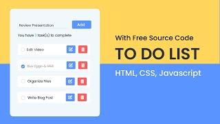 To Do List App With Javascript