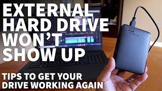 How to Fix External Hard Drive Not Showing Up In My Computer - Hard Drive Not Detected On Windows 10