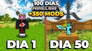 SOBREVIVÍ 100 DÍAS en MINECRAFT pero con TODOS los MODS que EXISTEN!