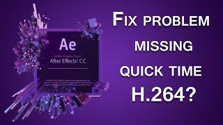 How to Export H.264 Video in After Effects CC Missing H.264 Codec in hindi tutorial || fix problem?