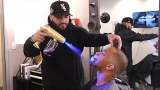 DAY OF CUTTING HAIR | Barber Beef is Corny