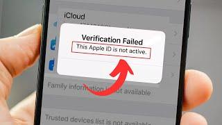 This Apple ID is not Active/Verification Failed this Apple ID is not Active Problem Solution iPhone
