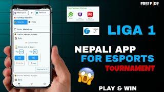 FREE FIRE NEPALI TOURNAMENT APP | PLAY & WIN | LIGA 1 | ESPORTS APP FROM ESEWA