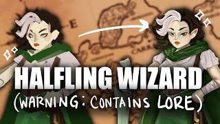 Halfling Wizard D&D Speedpaint - Isagwen (Ira) | Campaign Book #11