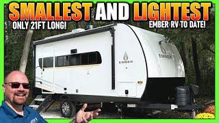 ONLY 4,100lbs & Easy Towing New Solo & Couples RV! 2025 Ember 18FBE Solo & Couple's Travel Trailer