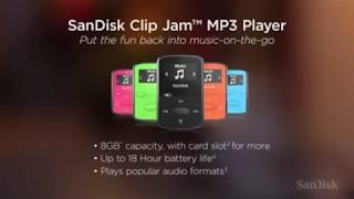 נגן MP3 מבית סאנדיסק   Clip Jam בנפח 8GB