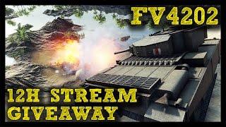 ► World of Tanks: 12h Stream & WGEU Anniversary Giveaway! - FV4202 Gameplay