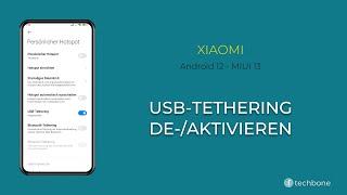 USB-Tethering de-/aktivieren - Xiaomi [Android 12 - MIUI 13]