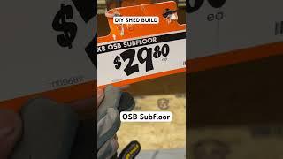 OSB subfloor used #diy #shed from #homedepot #mancave #sheshed #carpentry #flooring #fypシ #fyp