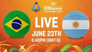 3RD PLACE GAME: Brazil v Argentina | Full Basketball Game | FIBA U18 Women's AmeriCup 2024