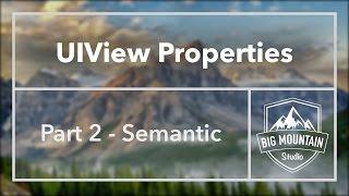 UIView Properties Part 2 - Semantic/semanticContentAttribute (iOS, Xcode 8)