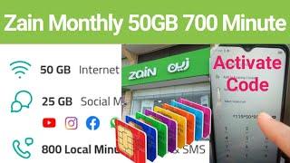 Saudi arabia zain monthly internet package | Zain Monthly 50 GB Internet & 800 call minute